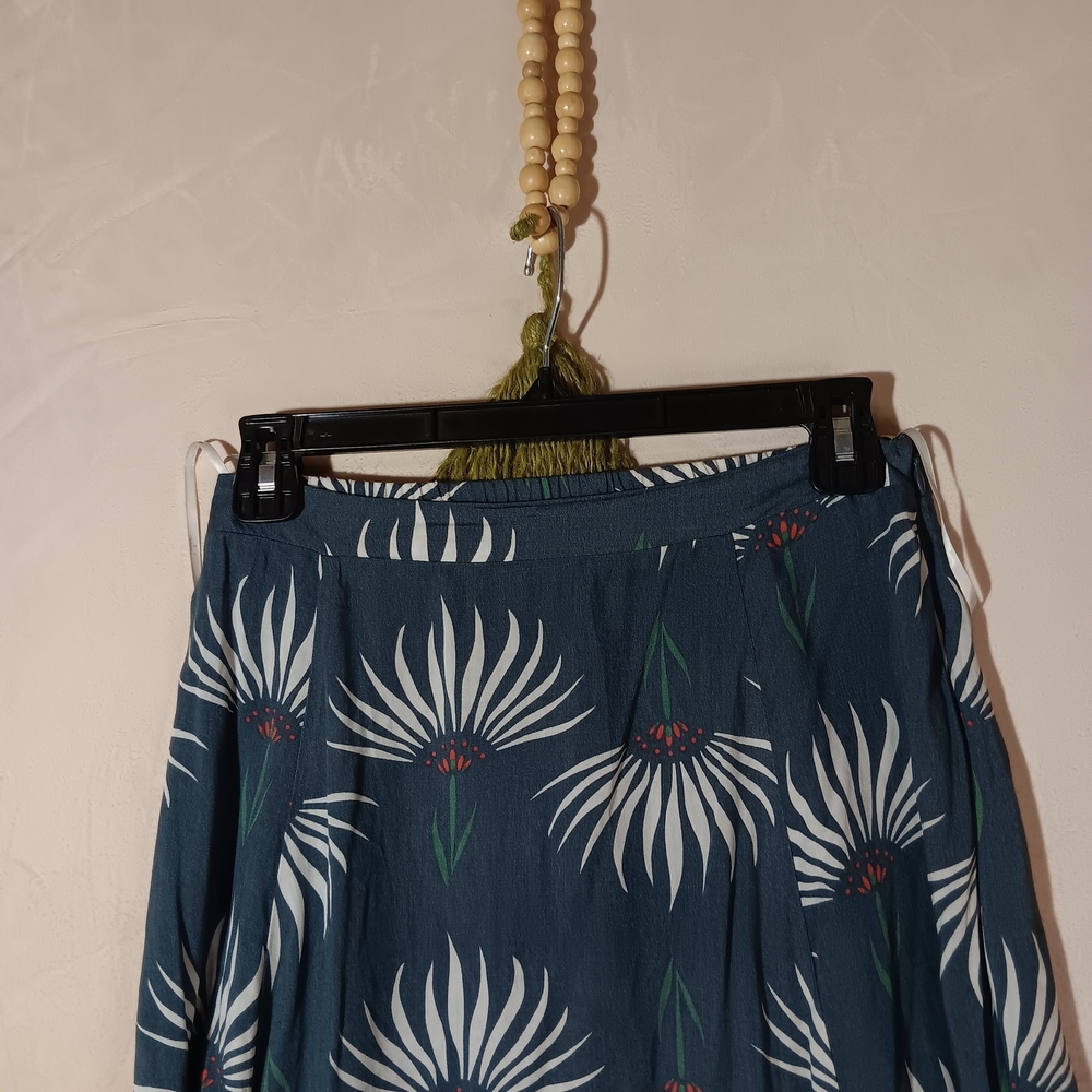 🐞Lulus Blue Pleated Maxi A-Line Skirt - Picture 3 of 9